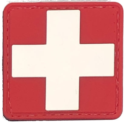 Medical Patch EMT Patch PVC Rubber 1.5 x 1.5 Inch Velcro Hook Backing Bartact-3