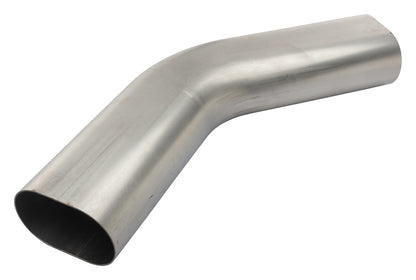 3 Inch Oval 45 Degree Horizontal Bend 304 Stainless Steel Low-Profile Ground Clearance Pypes Performance Exhaust