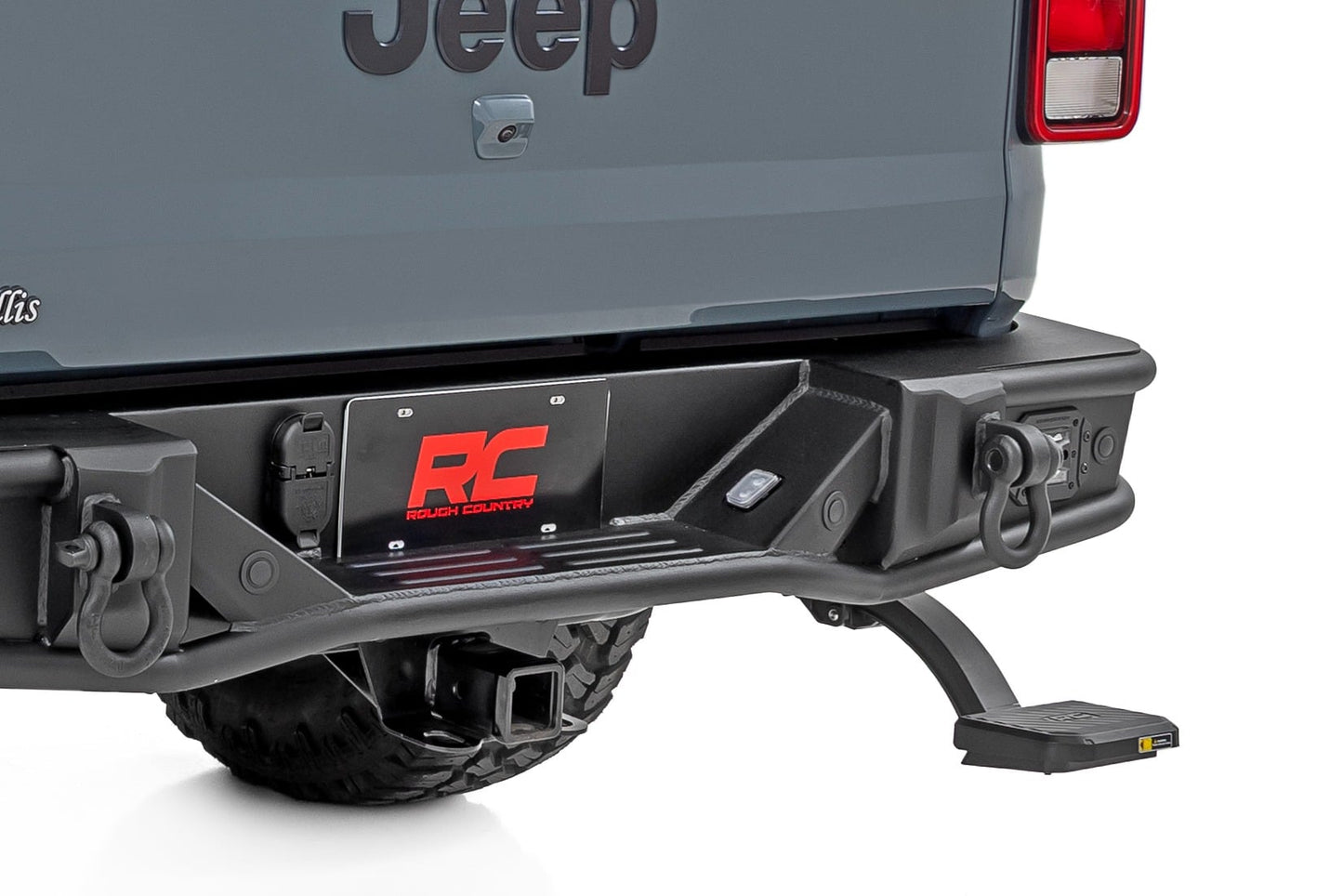 Retractable Bed Step Manual Pull Jeep Gladiator JT 4WD (2020-2025) Rough Country-2