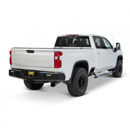 Command Series Dual Motor Auto Steps 2019-2023 Chevrolet Silverado 1500; 2019-2023 Chevrolet Silverado 2500 HD; 2019-2023 Chevrolet Silverado 3500 HD; 2019-2023 GMC Sierra 1500; 2019-2023 GMC Sierra 2500 HD; 2019-2023 GMC Sierra 3500 HD Smittybilt-1