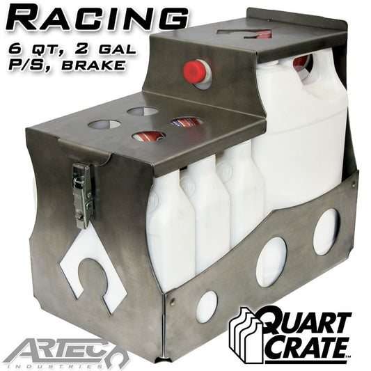 Artec Industries Racing Quart Crate 6 Qts Brake P/S 2 Gallons Artec Industries