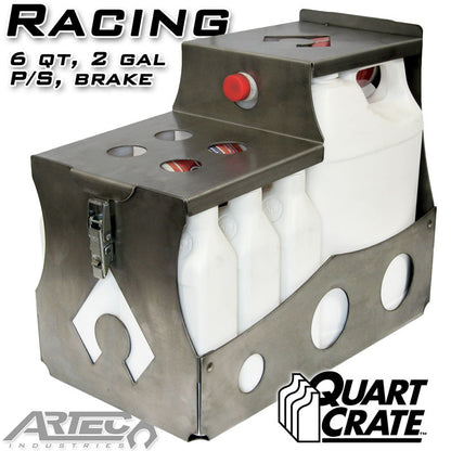 Racing Quart Crate 6 Qts Brake P/S 2 Gallons Artec Industries