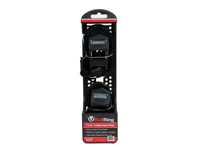 1 Inch x 12' Lashing Cargo Strap 2 Pack Bullring SpeedStrap-1