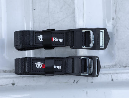 1 Inch x 12' Lashing Cargo Strap 2 Pack Bullring SpeedStrap-7