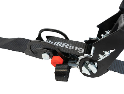 1.25 Inch x 12' Sliding Ratchet Tie Down 2 Pack Bullring SpeedStrap-4