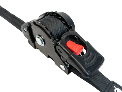 1 Inch x 10' Retractable Ratchet Tie Down 2 Pack Bullring SpeedStrap-2