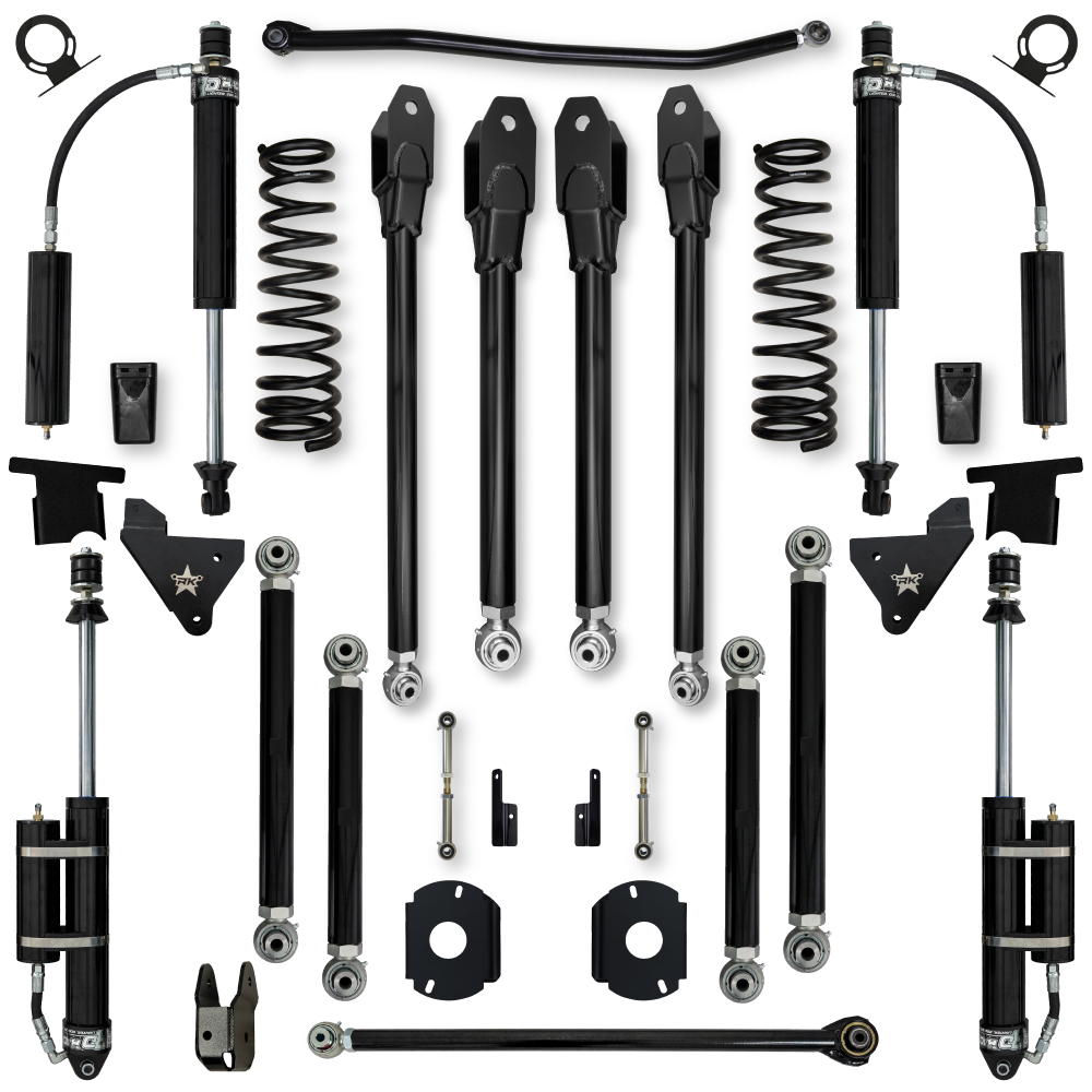3.5 Inch X-Factor Rear Air-Ride Suspension System For Ram 2500 HD 4x4 2014-Up Gas Rock Krawler