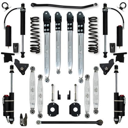 3.5 Inch X-Factor Pro Elite Rear Air-Ride Suspension System For Ram 2500 HD 4x4 2014-Up Diesel Rock Krawler