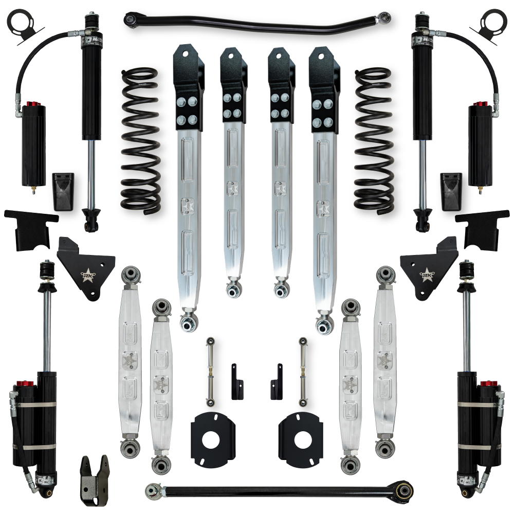 3.5 Inch X-Factor Pro Elite Rear Air-Ride Suspension System For Ram 2500 HD 4x4 2014-Up Gas Rock Krawler