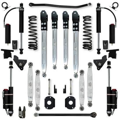 3.5 Inch X-Factor Pro Elite Rear Air-Ride Suspension System For Ram 2500 HD 4x4 2014-Up Gas Rock Krawler