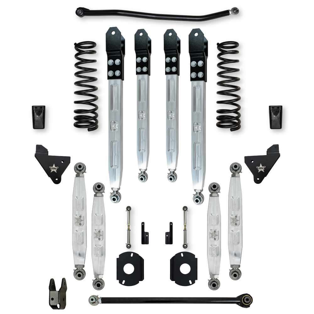 3.5 Inch X-Factor Pro Elite Rear Air-Ride Suspension System For Ram 2500 HD 4x4 2014-Up Gas Rock Krawler-1