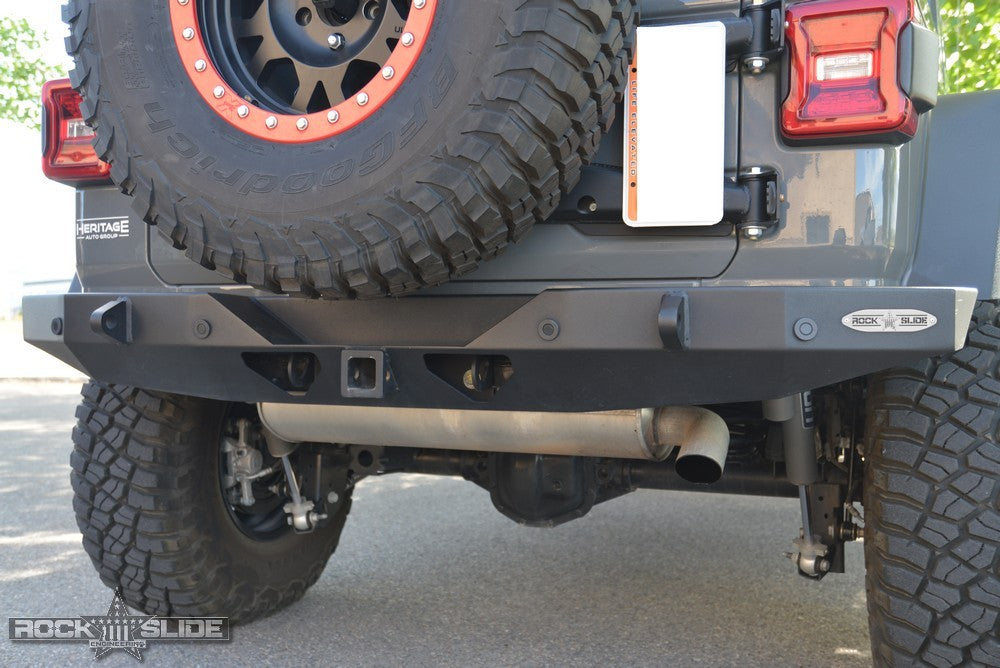 Rock Slide Engineering Jeep JL Full Rear Bumper For 18-Pres Wrangler JL No Tire Carrier Rigid Series Rock Slide Engineering
