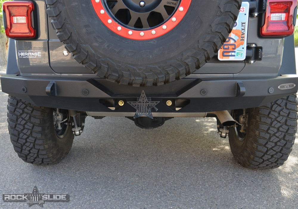 Rock Slide Engineering Jeep JL Full Rear Bumper For 18-Pres Wrangler JL No Tire Carrier Rigid Series Rock Slide Engineering