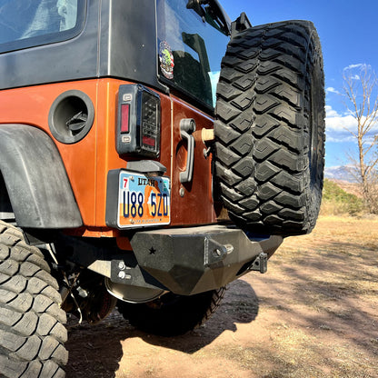 Jeep JK Shorty Rear Bumper For 07-18 Wrangler JK No Tire Carrier Rigid Series Rock Slide Engineering-5