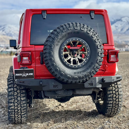Rear Bumper/No Tire Carrier For 18-25 Jeep Wrangler JL 2-4 Door Rock Slide Engineering-3