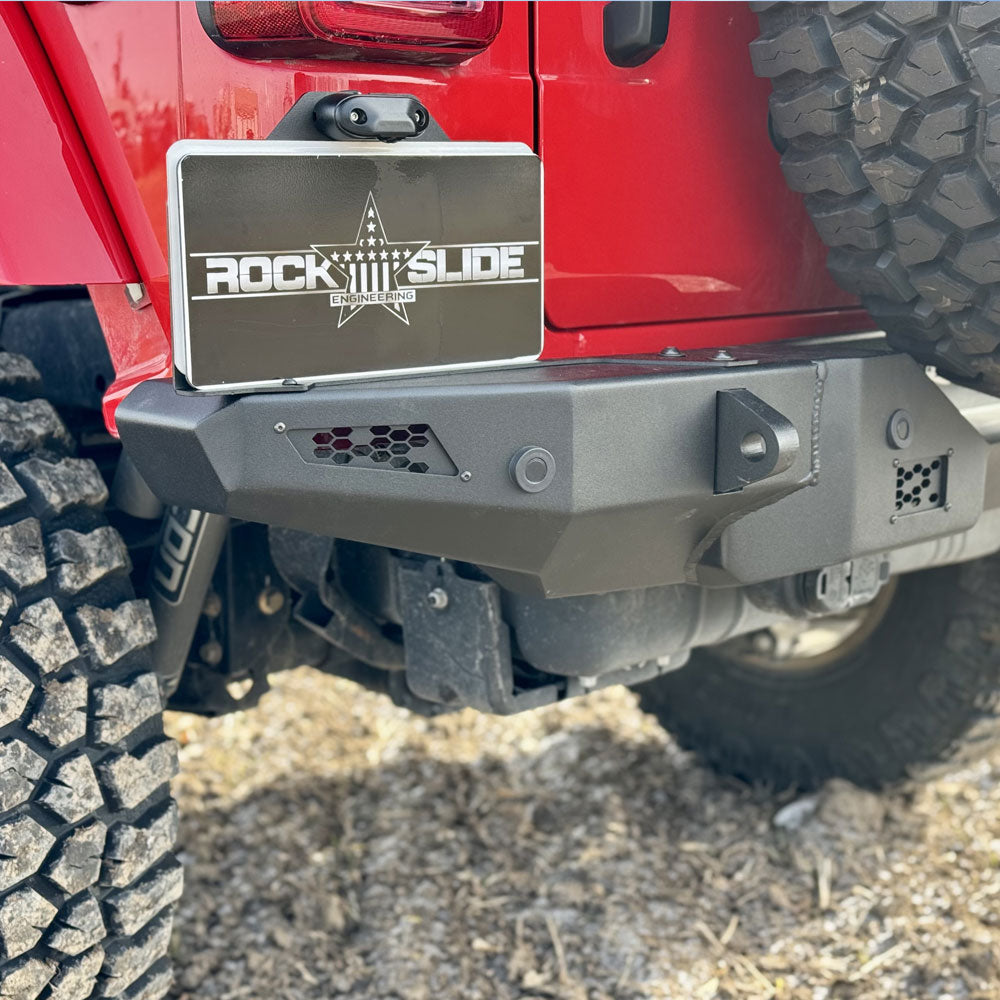 Rock Slide Engineering Rear Bumper/No Tire Carrier For 18-25 Jeep Wrangler JL 2-4 Door Rock Slide Engineering