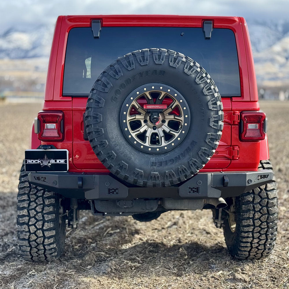 Rock Slide Engineering Rear Bumper/No Tire Carrier For 18-25 Jeep Wrangler JL 2-4 Door Rock Slide Engineering