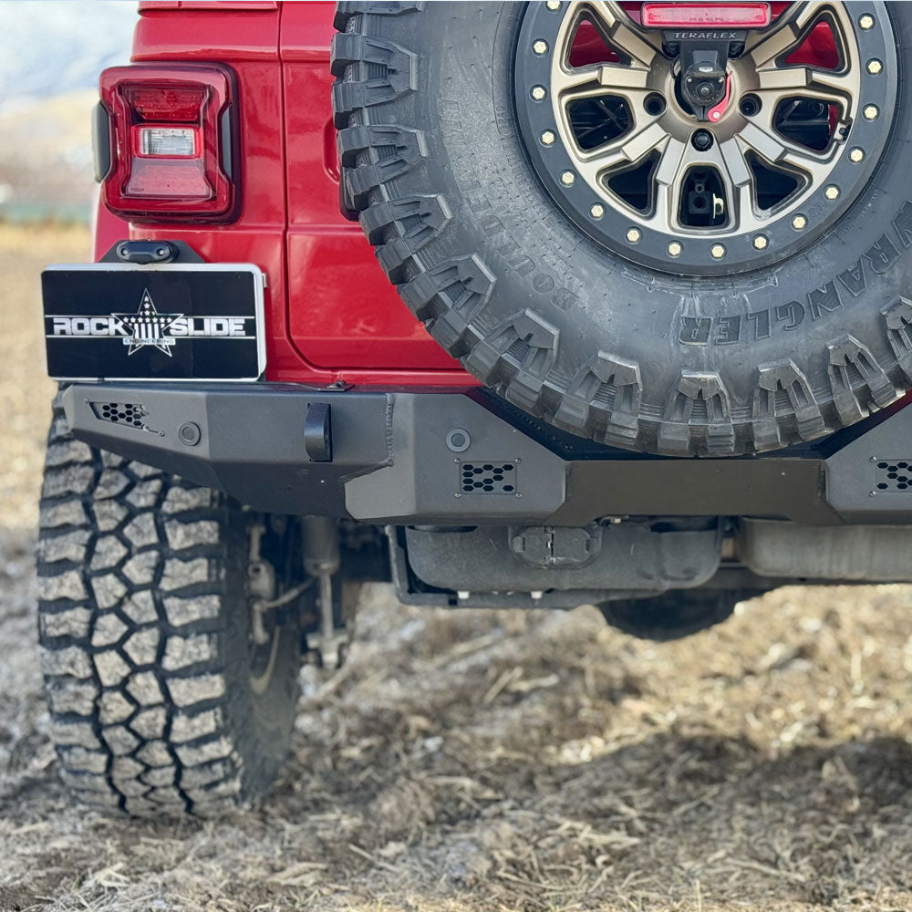 Rock Slide Engineering Rear Bumper/No Tire Carrier For 18-25 Jeep Wrangler JL 2-4 Door Rock Slide Engineering