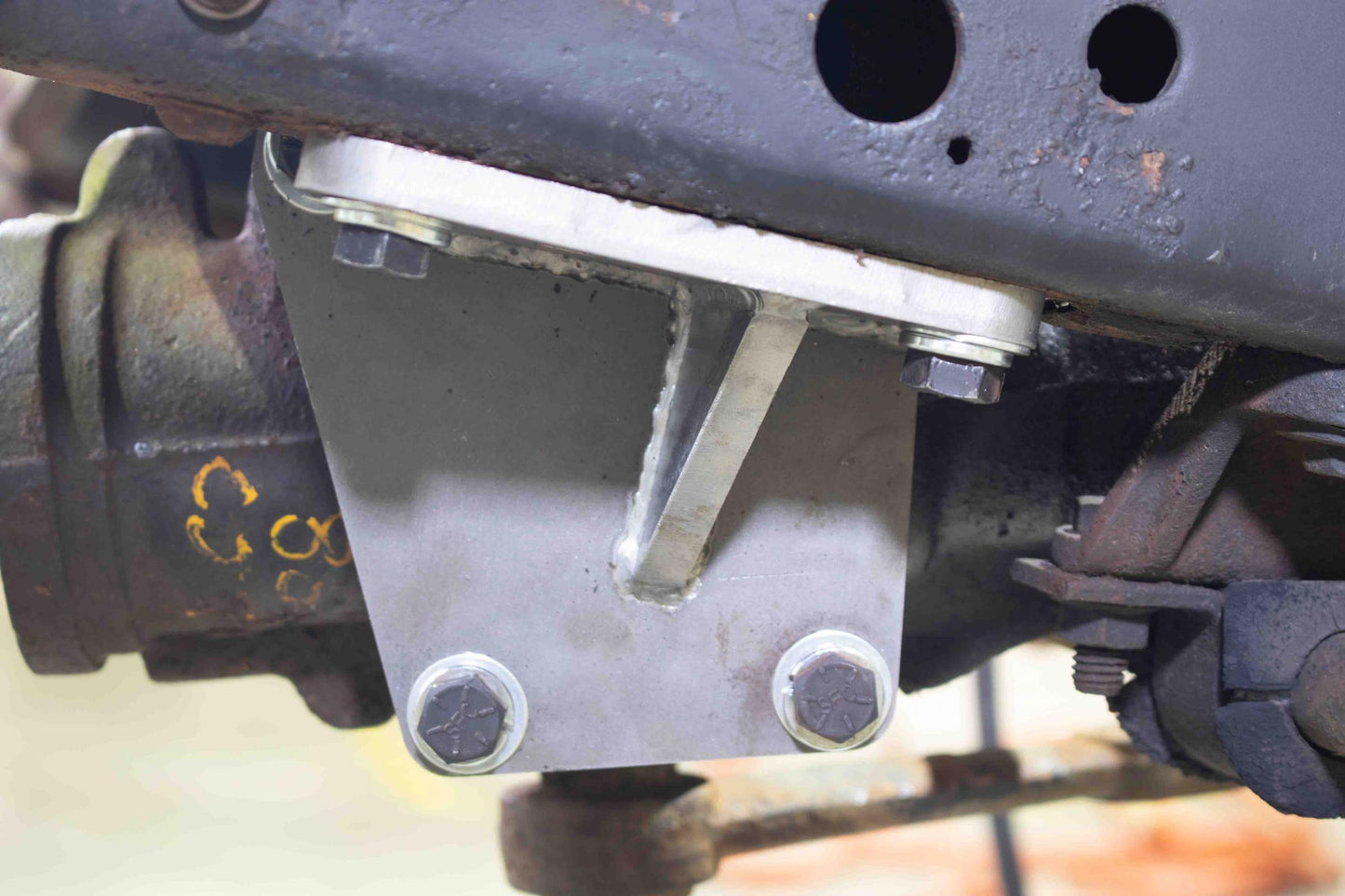 1976-1986 Jeep CJ5, Jeep CJ7 & Jeep CJ8 HD Steering Box Brace RB1008 Rust Buster Frameworks-3