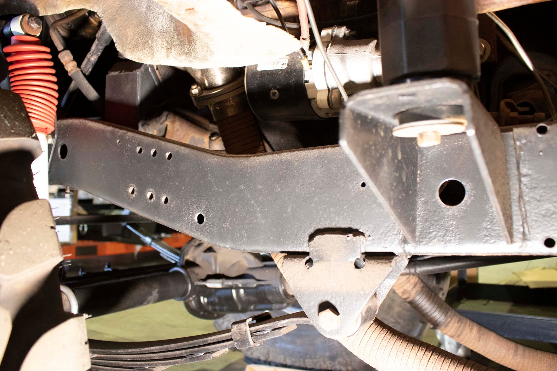 1976-1986 Jeep CJ5, CJ7 & CJ8 Forward Frame Section with Front Leaf Spring Mount RB1012 Rust Buster Frameworks-6