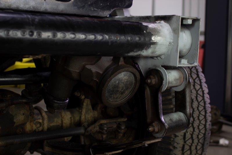Jeep YJ Front Shackle and Steering Box Mount Section 87-95 Jeep YJ Wrangler Rust Buster Frameworks-11