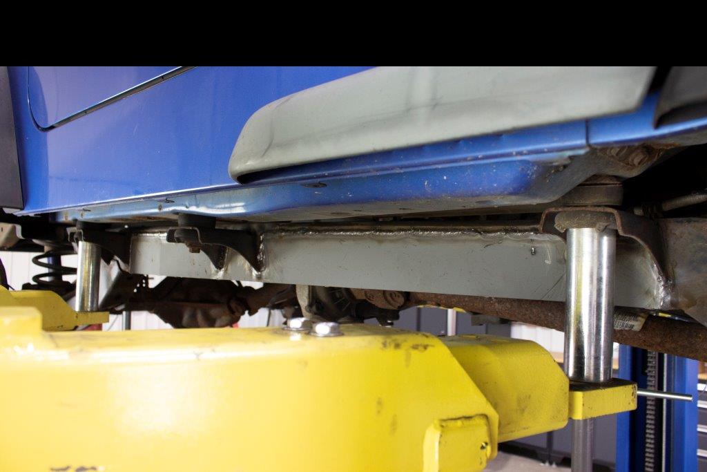 2003-2006 Jeep Wrangler TJ and Unlimited Center Frame Section Driver Side With Skid Plate Mount Rust Buster Frameworks-3