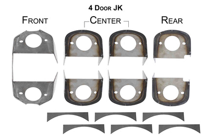 2007-2018 Jeep Wrangler Unlimited JKU Frame Body Mounts RB5057 Rust Buster Frameworks