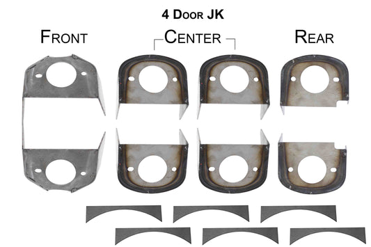 2007-2018 Jeep Wrangler Unlimited JKU Frame Body Mounts RB5057 Rust Buster Frameworks