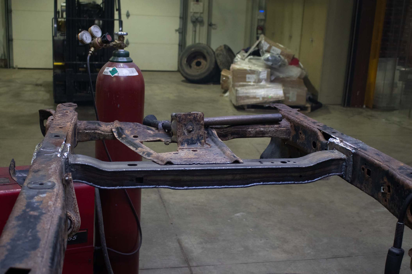 Rust Buster Frameworks Forward Spare Tire Crossmember For 09-14 Ford F-150 Rust Buster Frameworks