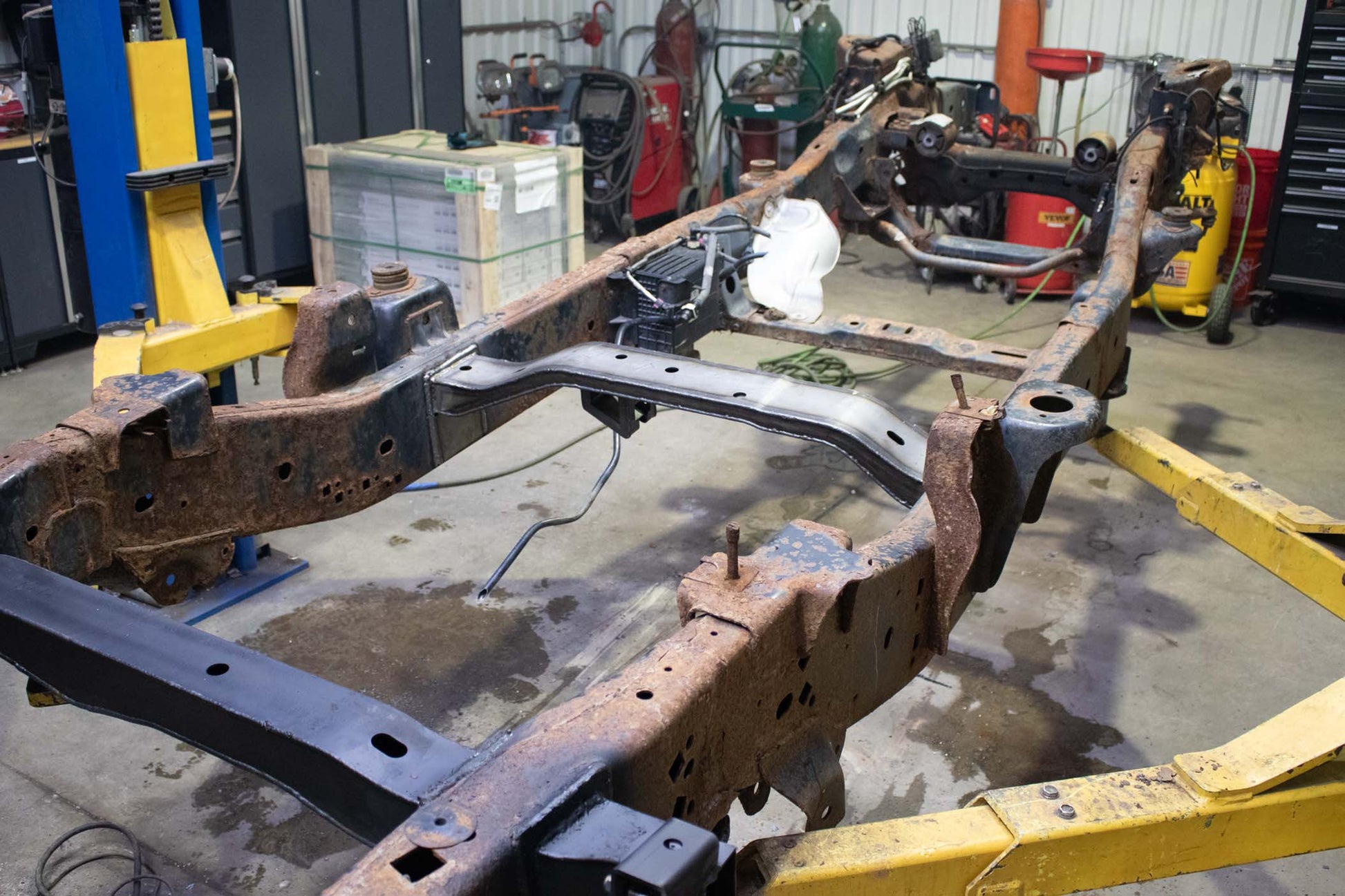 Rust Buster Frameworks Rust Buster Forward Fuel Tank Crossmember For 2009-2014 Ford F-150 RB7025