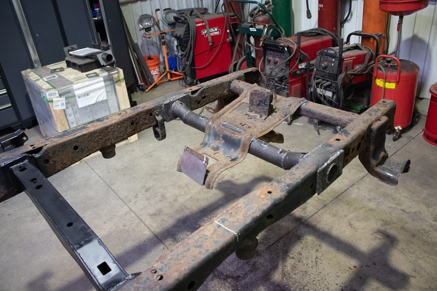 04-08 F150 4x4 SuperCab 6.5 Foot Bed Forward Spare Tire Crossmember Rust Buster Frameworks-4