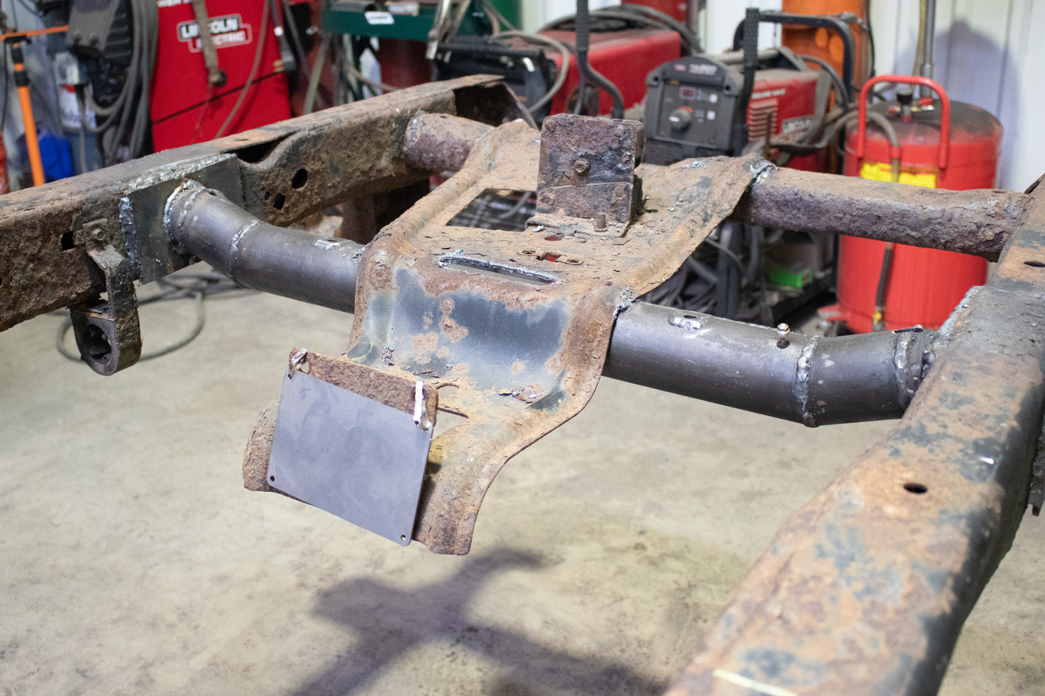 Rust Buster Frameworks 04-08 F150 4x4 SuperCab 6.5 Foot Bed Forward Spare Tire Crossmember Rust Buster Frameworks