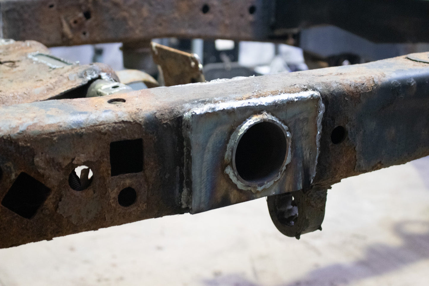 Rust Buster Frameworks 04-08 F150 4x4 SuperCab 6.5 Foot Bed Forward Spare Tire Crossmember Rust Buster Frameworks