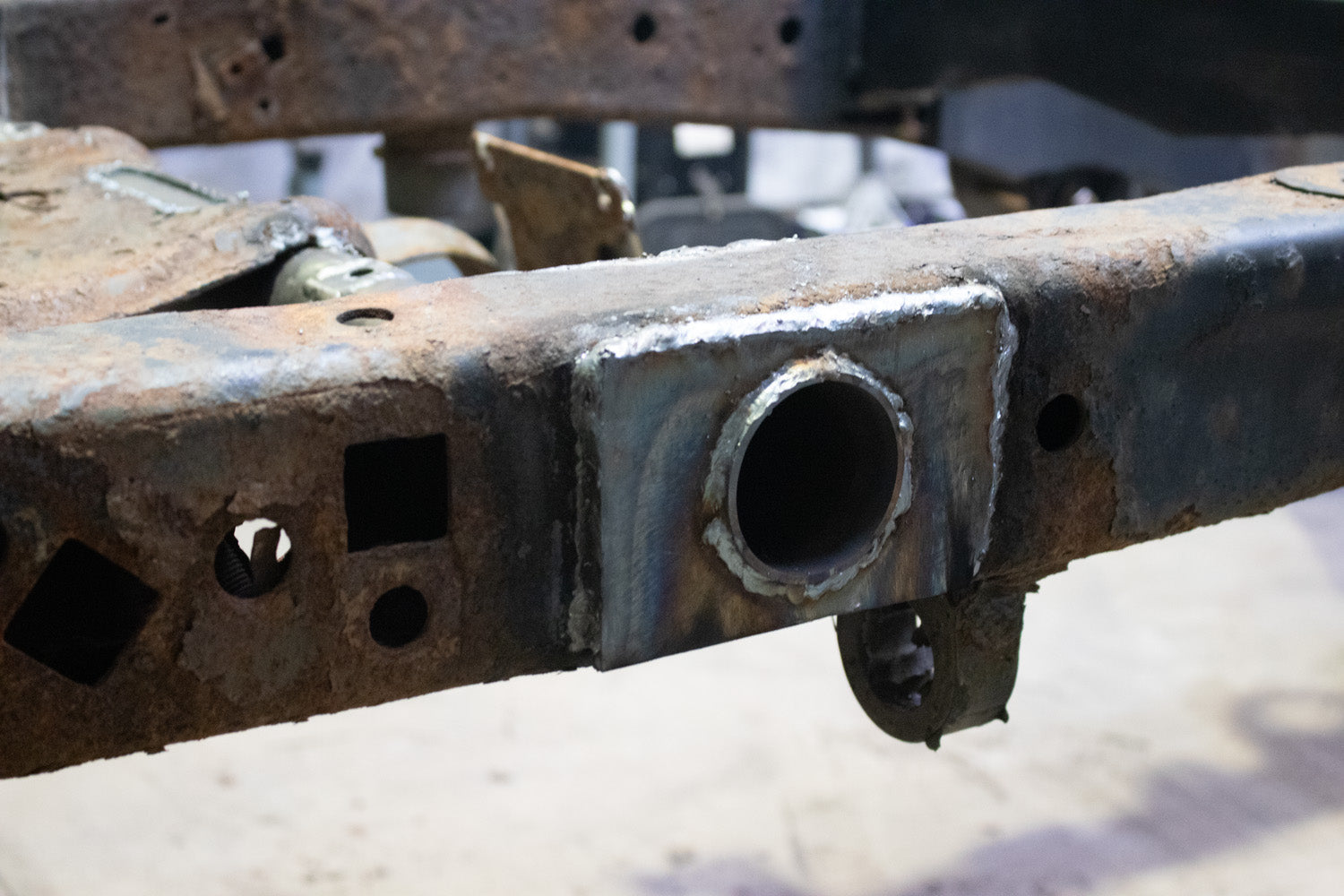 Rust Buster Frameworks 04-08 F150 4x4 SuperCab 6.5 Foot Bed Forward Spare Tire Crossmember Rust Buster Frameworks