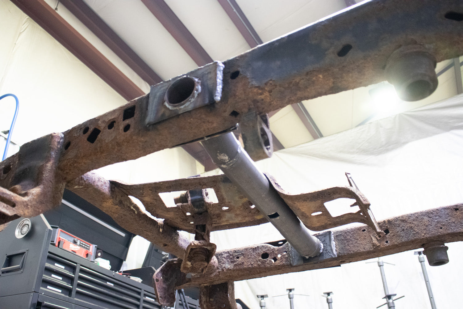 Rust Buster Frameworks 04-08 F150 4x4 SuperCab 6.5 Foot Bed Forward Spare Tire Crossmember Rust Buster Frameworks