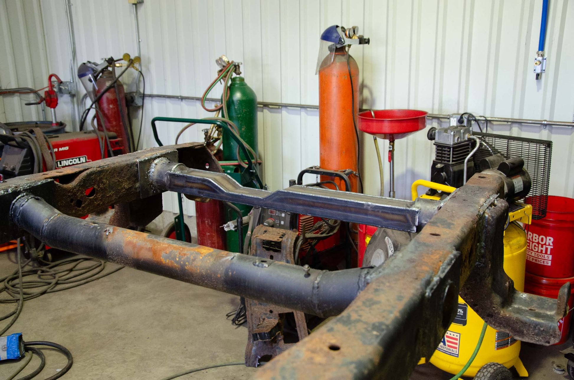 Rust Buster Frameworks 04-08 F150 4x4 SuperCab 6.5 Foot Bed Rear Spare Tire Crossmember Rust Buster Frameworks