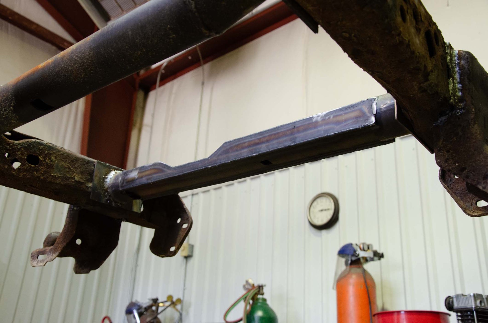 04-08 F150 4x4 SuperCab 6.5 Foot Bed Rear Spare Tire Crossmember Rust Buster Frameworks-4