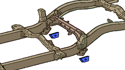 Forward Leaf Spring Mount For 1995-2004 Toyota Tacoma Rust Buster Frameworks-8