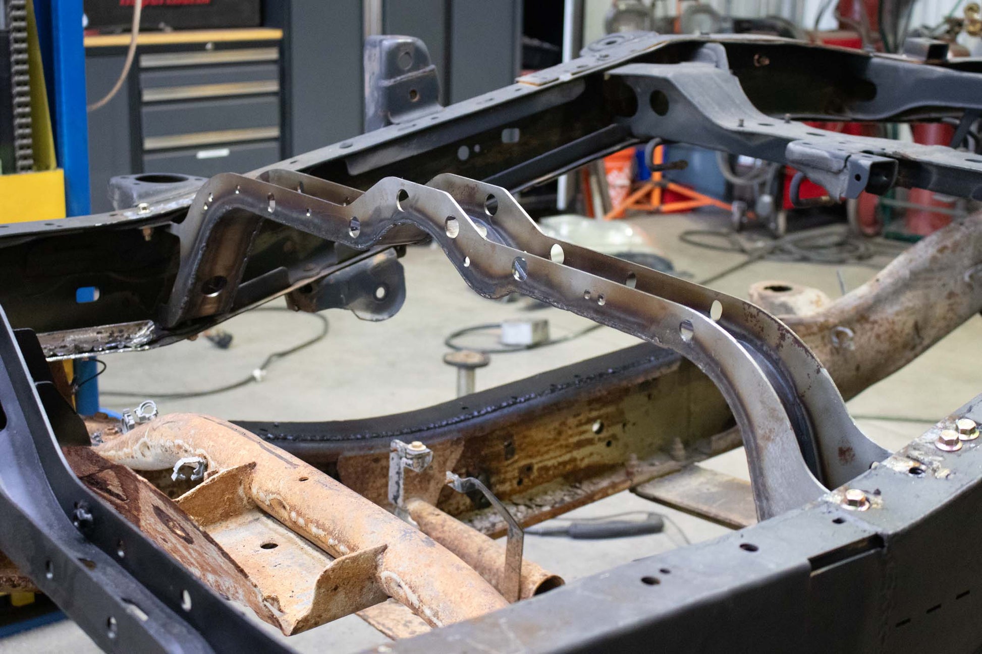 Rust Buster Frameworks Forward Fuel Tank Crossmember For 2005-2015 Toyota Tacoma Rust Buster