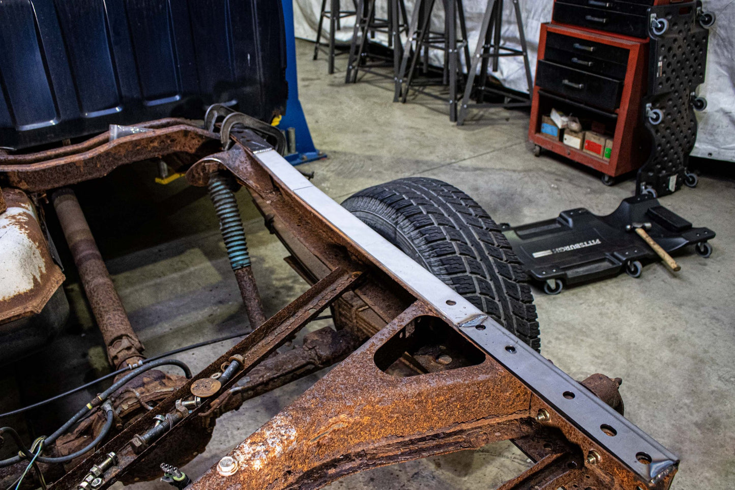 1988-1998 Chevy & GMC C/K 1500 & 2500 6FT Bed Rear Over-Axle Frame Section RB7304 Rust Buster Frameworks-4