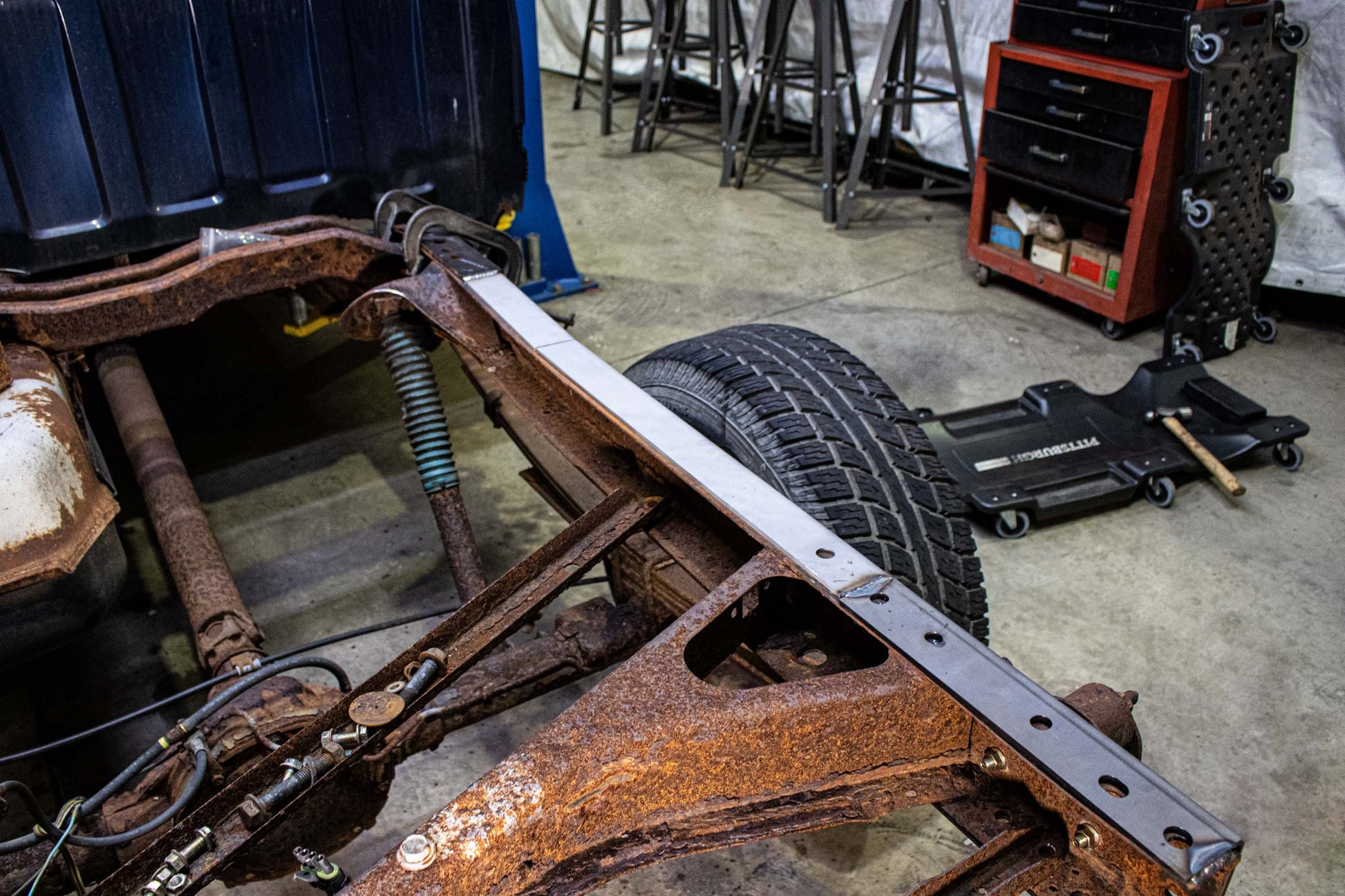 1988-1998 Chevy & GMC C/K 1500 & 2500 6FT Bed Rear Over-Axle Frame Section RB7304 Rust Buster Frameworks-4