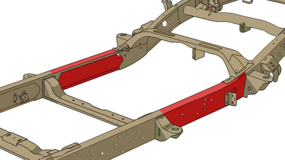 Center Rear Frame Repair Kit For 99-06 Chevy and GMC Trucks Passenger Side Rust Buster Frameworks-5