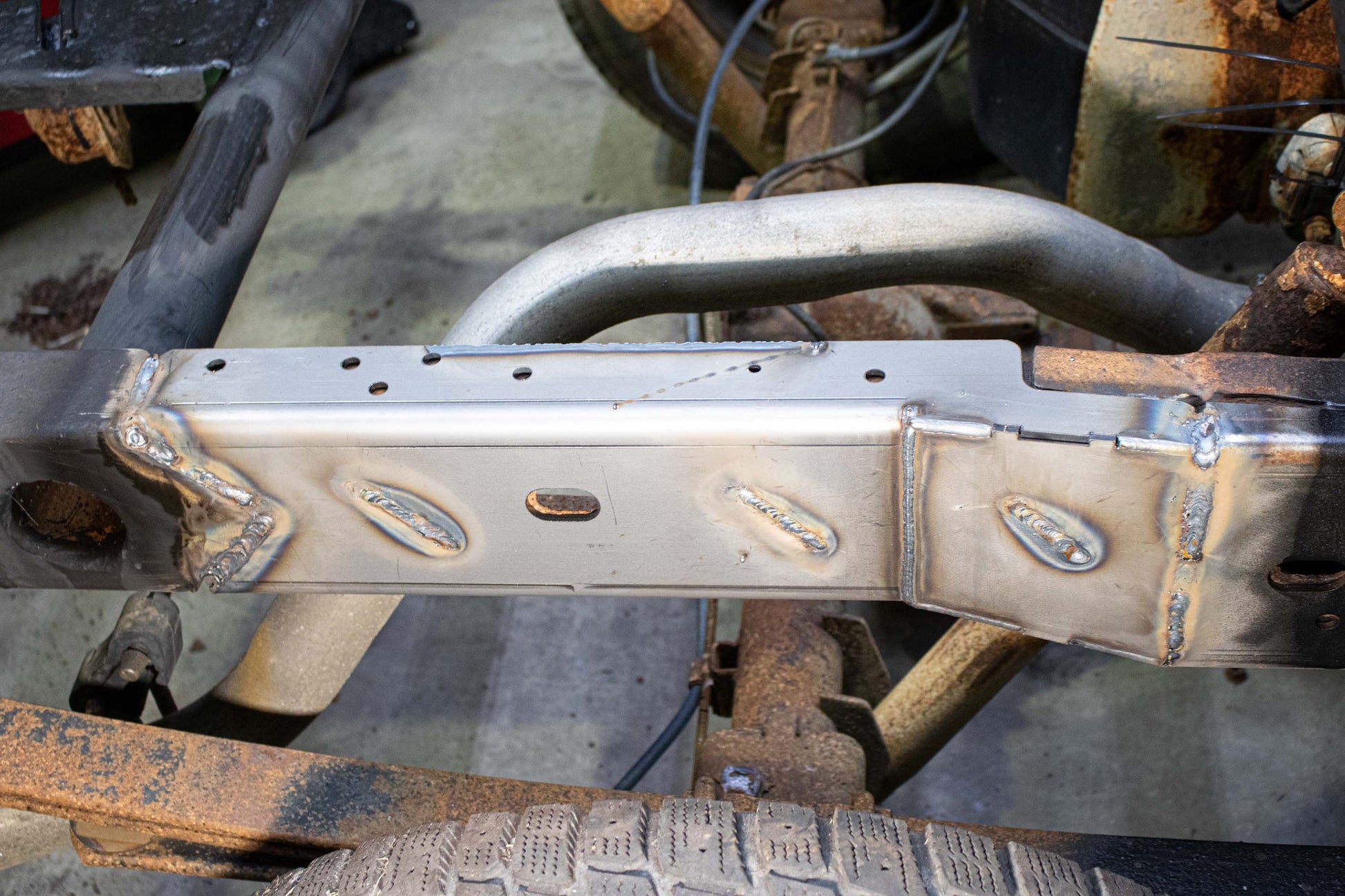 1999-2006 Chevy Silverado & GMC Sierra 1500 6ft Bed Over-Axle Frame Section RB7321 Rust Buster Frameworks-4
