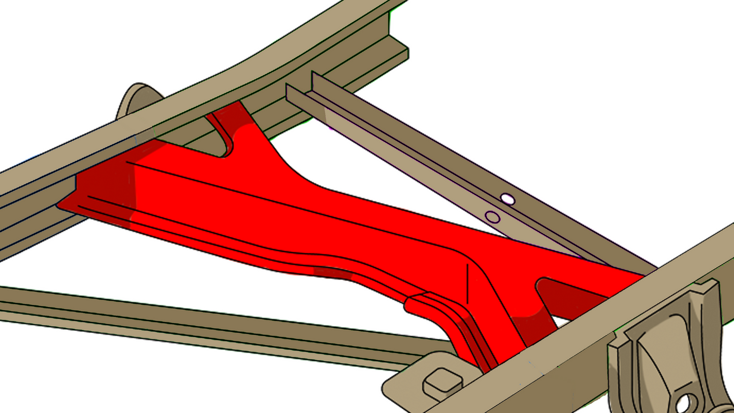 Rust Buster Frameworks Rust Buster 1988-1998 Chevy/GMC C/K 1500 & 2500 Spare Tire Crossmember RB7329