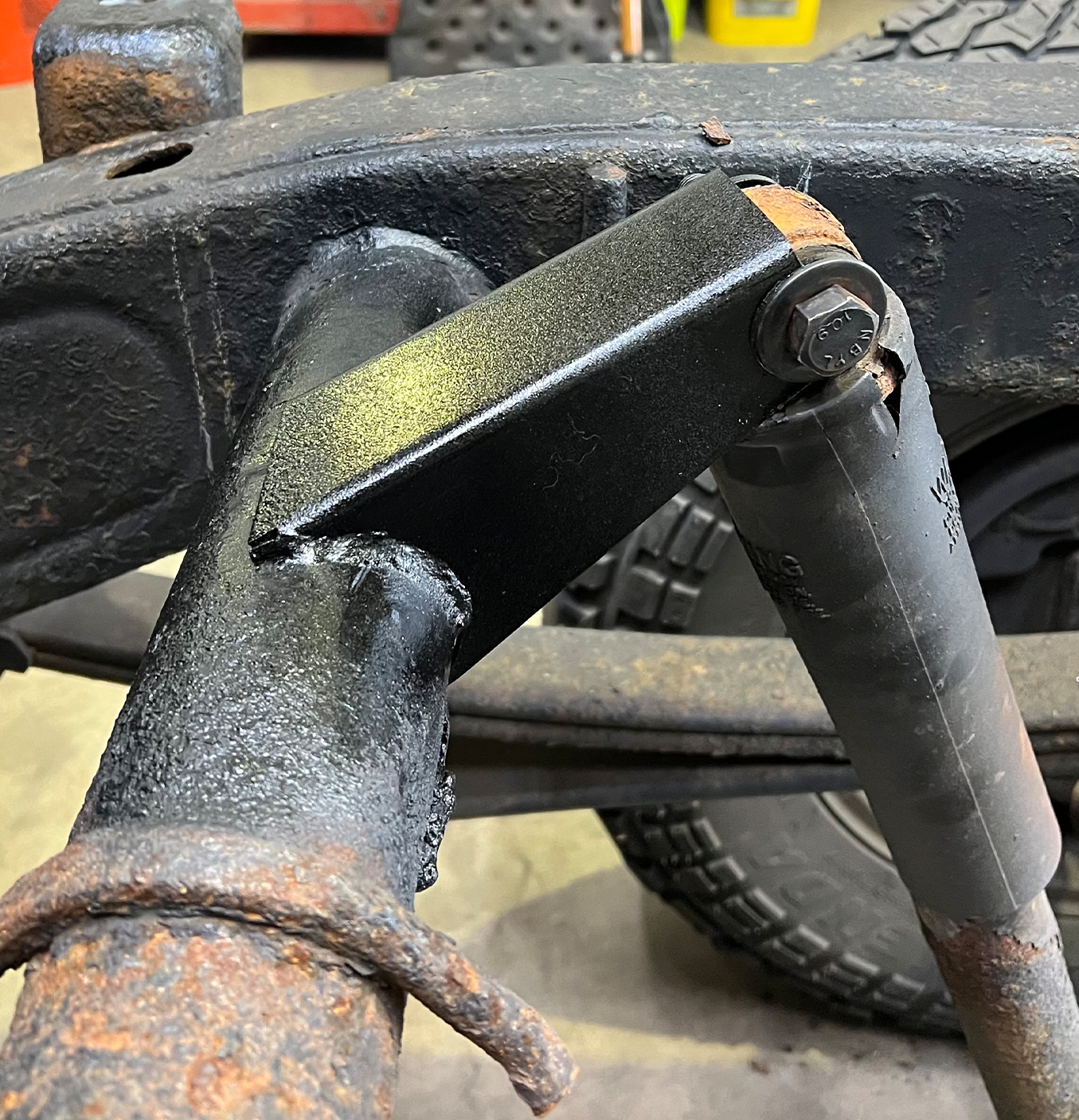2007-2019 Chevy Silverado / GMC Sierra 1500 Rear Upper Shock Mount RB7343 Rust Buster Frameworks-4