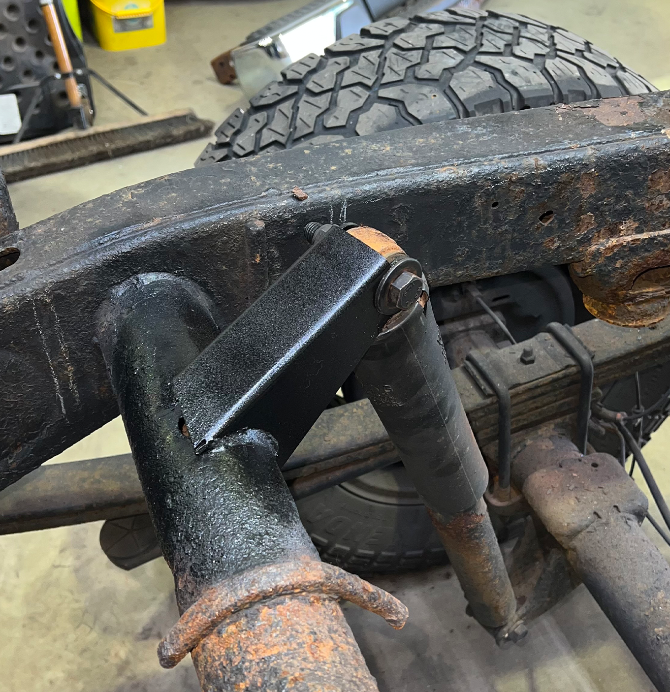 2007-2019 Chevy Silverado / GMC Sierra 1500 Rear Upper Shock Mount RB7343 Rust Buster Frameworks-6