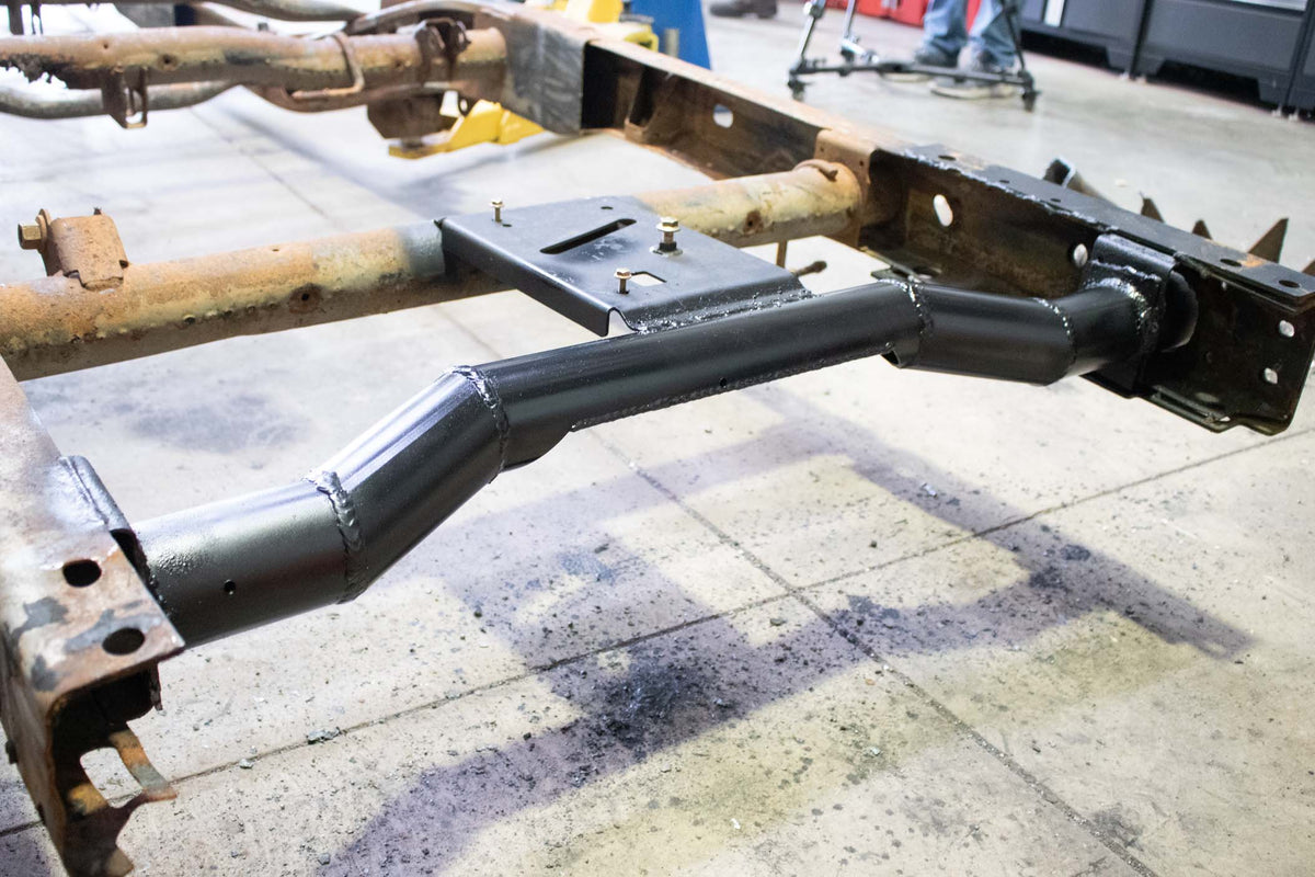 Tube Style Rear Frame Crossmember For 1999-2006 Chevy Silverado/GMC Sierra Rust Buster Frameworks-4