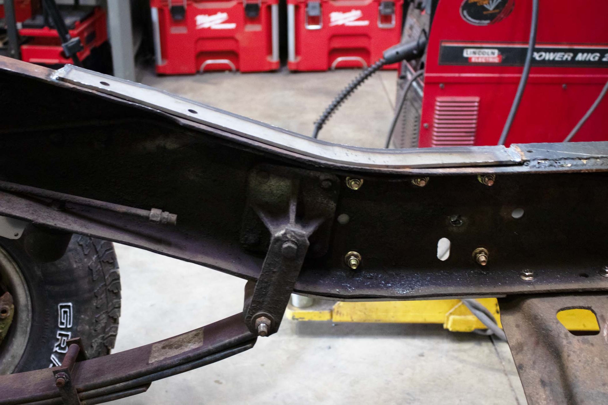 Front Frame Repair Kit For 1973-1987 Chevy K10/K20 Driver Side Rust Buster Frameworks-4