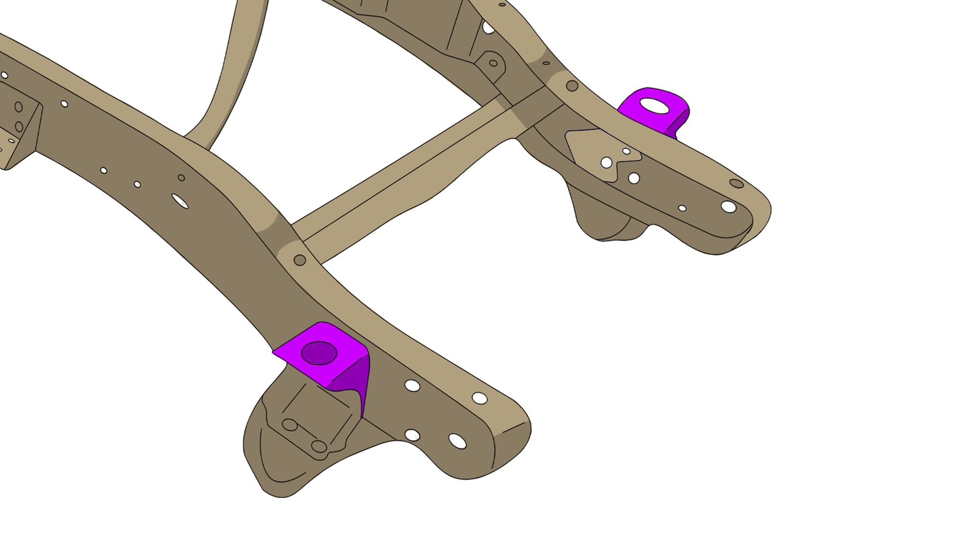 Rust Buster Frameworks Core Support Mount For 1973-1980 Chevy C/K10/K20 Rust Buster Frameworks