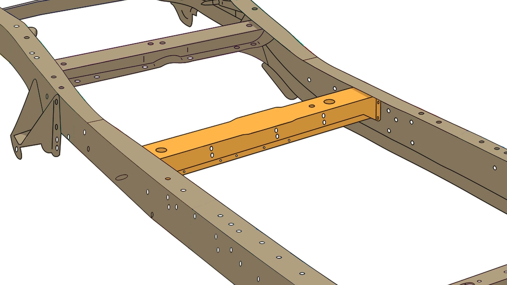 Rust Buster Frameworks Rust Buster Rear Cab Mount Crossmember for 1973-1987 Chevy & GMC C/K RB7379